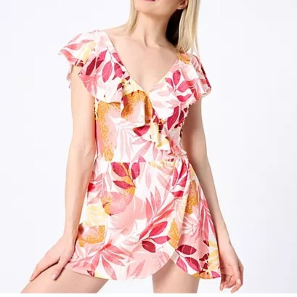 Denim & co Floral swim dress